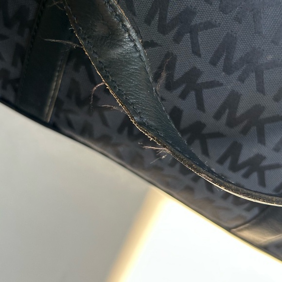 Michael Kors Black Monogram Tote - Picture 7 of 16